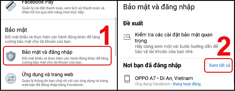 Cách xem lịch sử đăng nhập Facebook trên điện thoại